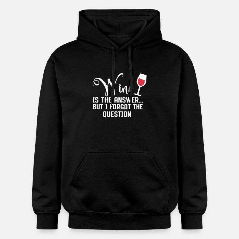 Wein Wine - Sweat à capuche Softstyle® Gildan Unisexe - noir
