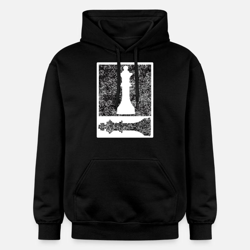 Checkmate Queen King - Sweat à capuche Softstyle® Gildan Unisexe - noir