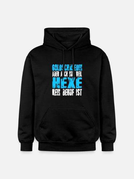 Goldschmiedin statt Hexe - Gildan Unisex Softstyle® Midweight Hoodie - Schwarz