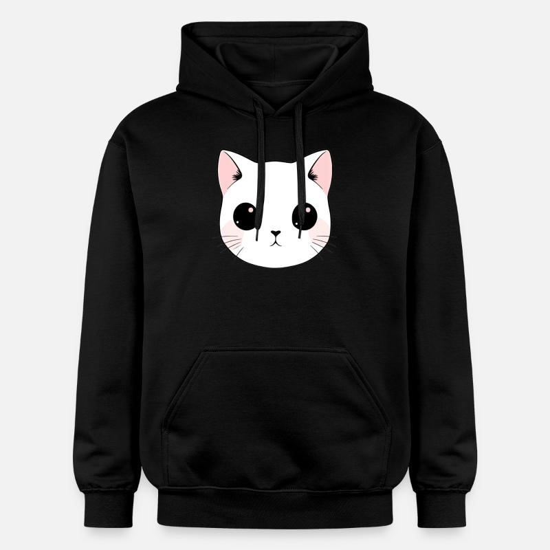 Chaton mignon - Sweat à capuche Softstyle® Gildan Unisexe - noir