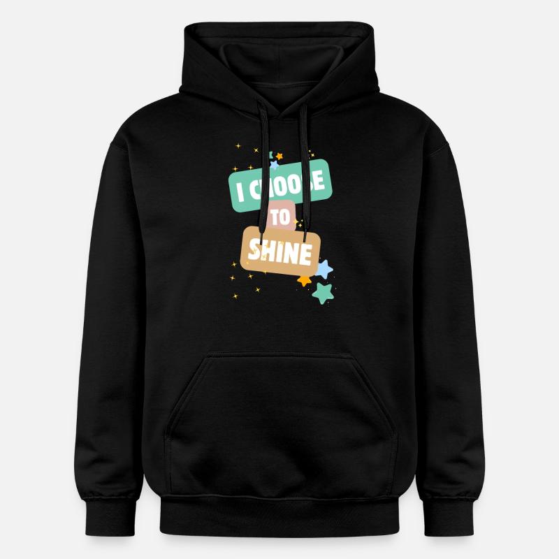 Je choisis de briller - Sweat à capuche Softstyle® Gildan Unisexe - noir