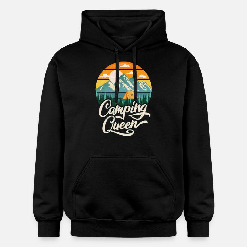 Camping - Sweat à capuche Softstyle® Gildan Unisexe - noir