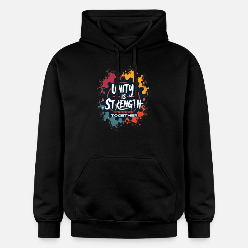 PLUS FORTS ENSEMBLE - Sweat à capuche Softstyle® Gildan Unisexe - noir