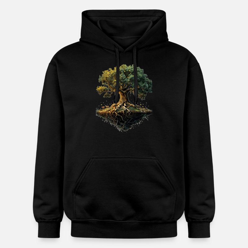 Arbre magique - Sweat à capuche Softstyle® Gildan Unisexe - noir
