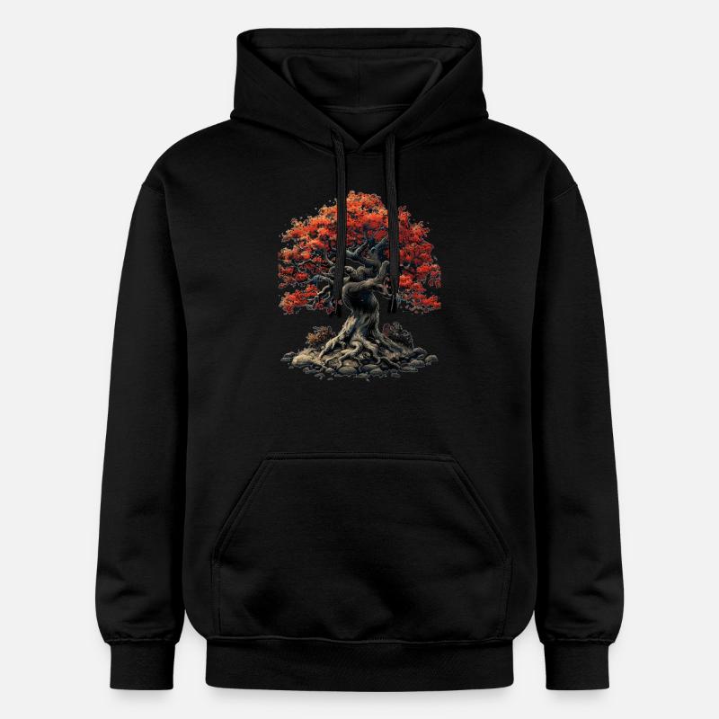 L’arbre de Red - Sweat à capuche Softstyle® Gildan Unisexe - noir