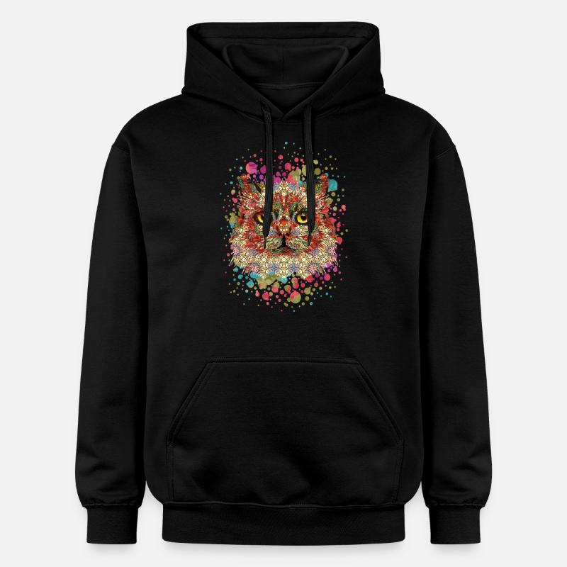 Chat - Sweat à capuche Softstyle® Gildan Unisexe - noir