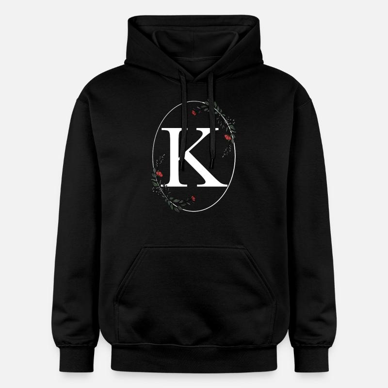 Lettre K - Sweat à capuche Softstyle® Gildan Unisexe - noir