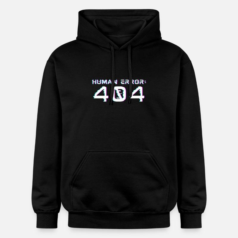 Human Error: 404 - Gildan Unisex Softstyle® Midweight Hoodie - black
