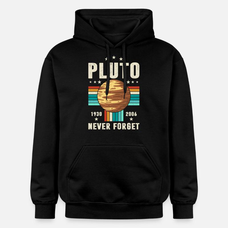 pluto never forget Graphic - Gildan Unisex Softstyle® Midweight Hoodie - black