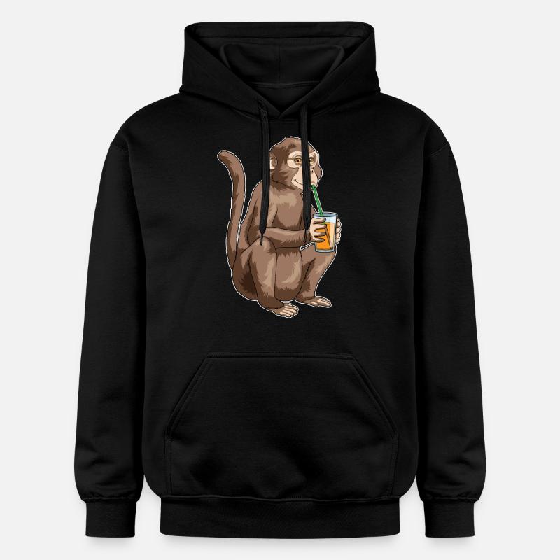 Jus de singe - Sweat à capuche Softstyle® Gildan Unisexe - noir