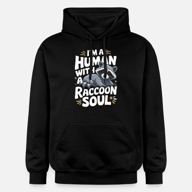 Raton laveur - Sweat à capuche Softstyle® Gildan Unisexe - noir