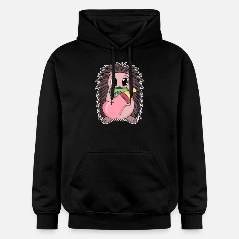 Bébé hérisson - Sweat à capuche Softstyle® Gildan Unisexe - noir