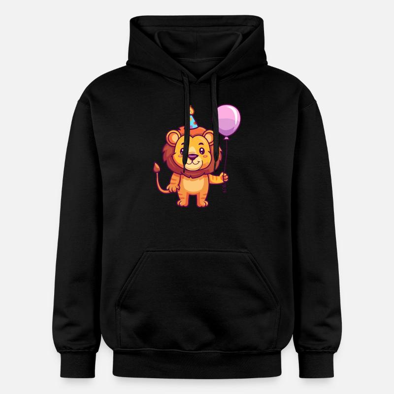 Leo Anniversaire Bébé - Sweat à capuche Softstyle® Gildan Unisexe - noir