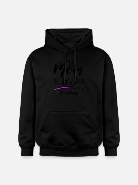 Mama 2025 Mom Loading - Gildan Unisex Softstyle® Midweight Hoodie - black