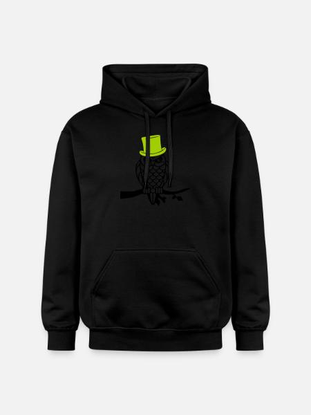 owl sir - Gildan Unisex Softstyle® Midweight Hoodie - black