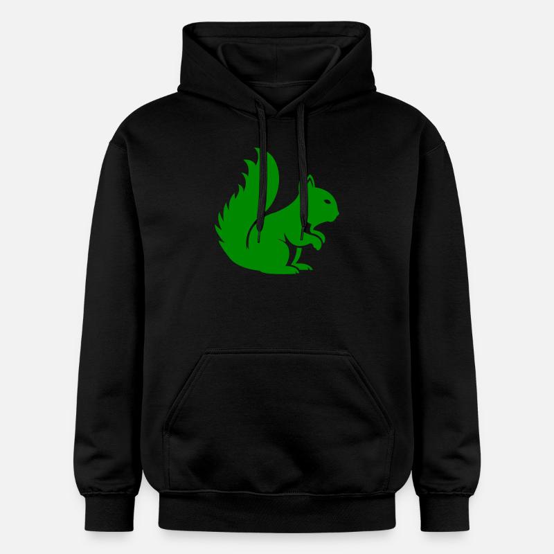 Écureuil Animal - Sweat à capuche Softstyle® Gildan Unisexe - noir