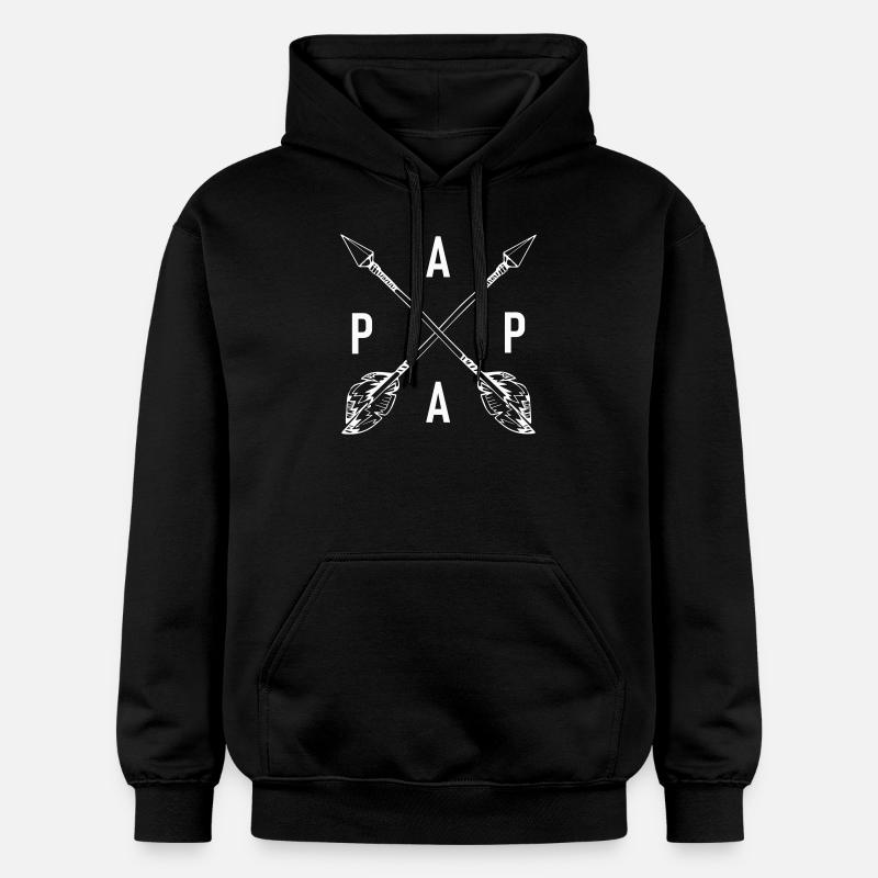 papa - Sweat à capuche Softstyle® Gildan Unisexe - noir