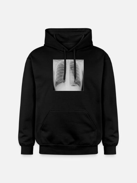 Lunge - Nichtraucher - Gildan Unisex Softstyle® Midweight Hoodie - Schwarz