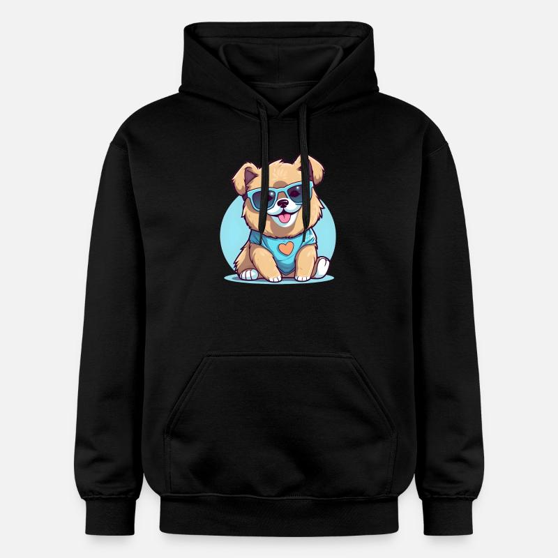 Chiot cool - Sweat à capuche Softstyle® Gildan Unisexe - noir