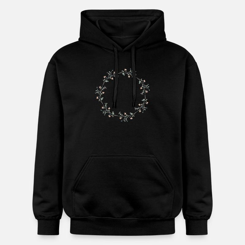 Fleurs - Sweat à capuche Softstyle® Gildan Unisexe - noir