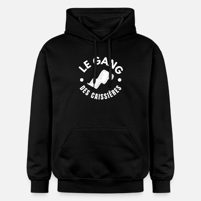caissière, hôtesse de caisse, distribution - Sweat à capuche Softstyle® Gildan Unisexe - noir