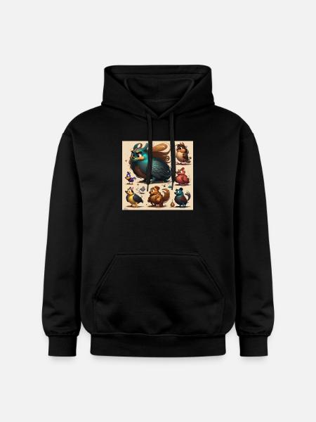 Cosie animée - Sweat à capuche Softstyle® Gildan Unisexe - noir