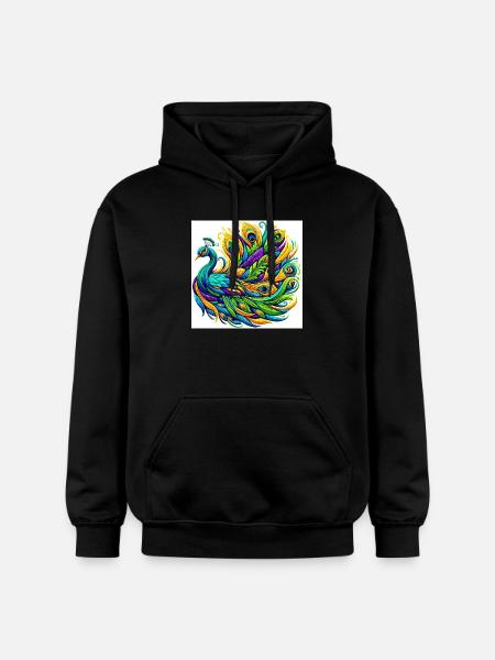 Paon - Sweat à capuche Softstyle® Gildan Unisexe - noir