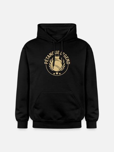Boanquekugler til petanque, petanquesæt og petanque - Gildan Softstyle® Midweight unisex-hoodie - sort
