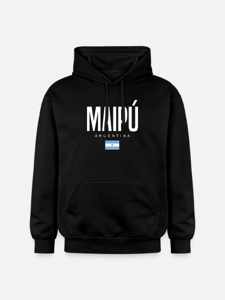 Maipú Argentina Argentinians - Gildan Unisex Softstyle® Midweight Hoodie - black