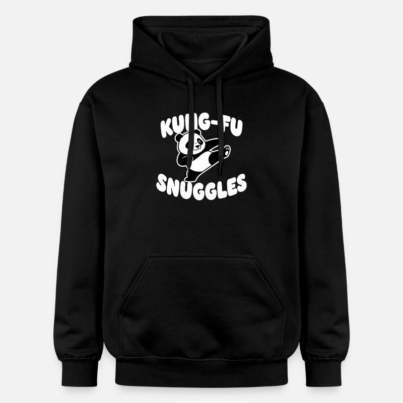 KungFu Panda Câlin - Sweat à capuche Softstyle® Gildan Unisexe - noir