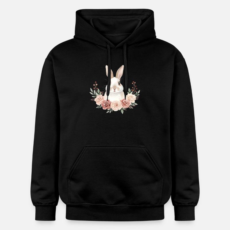 Lapin - Sweat à capuche Softstyle® Gildan Unisexe - noir