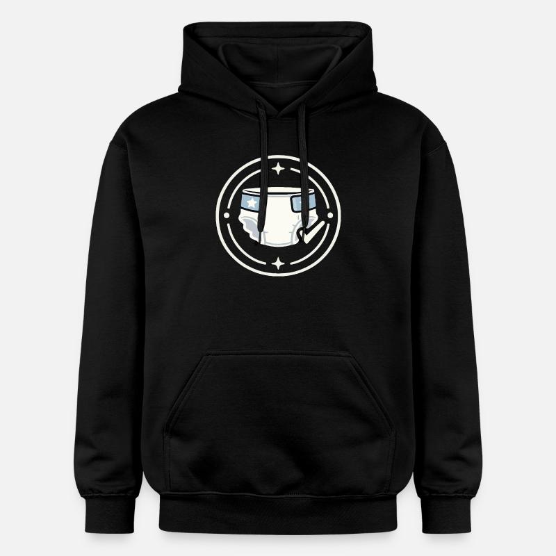 Chemise à badge de service coucher - Sweat à capuche Softstyle® Gildan Unisexe - noir