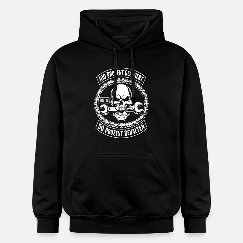 100 % labouré, 50 % maintenu - Sweat à capuche Softstyle® Gildan Unisexe - noir