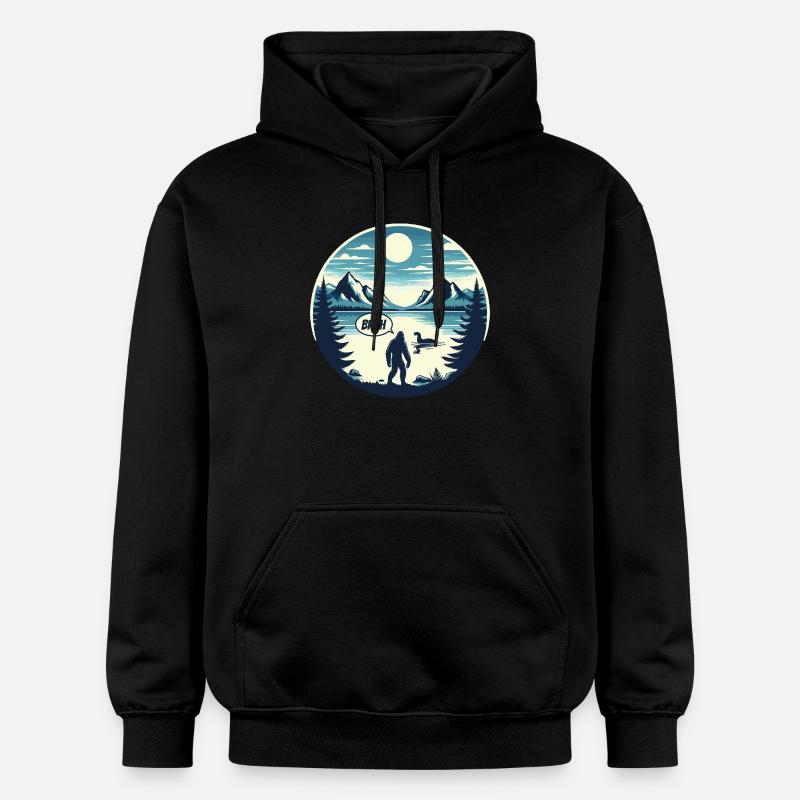 Bigfoot et Nessie - Sweat à capuche Softstyle® Gildan Unisexe - noir