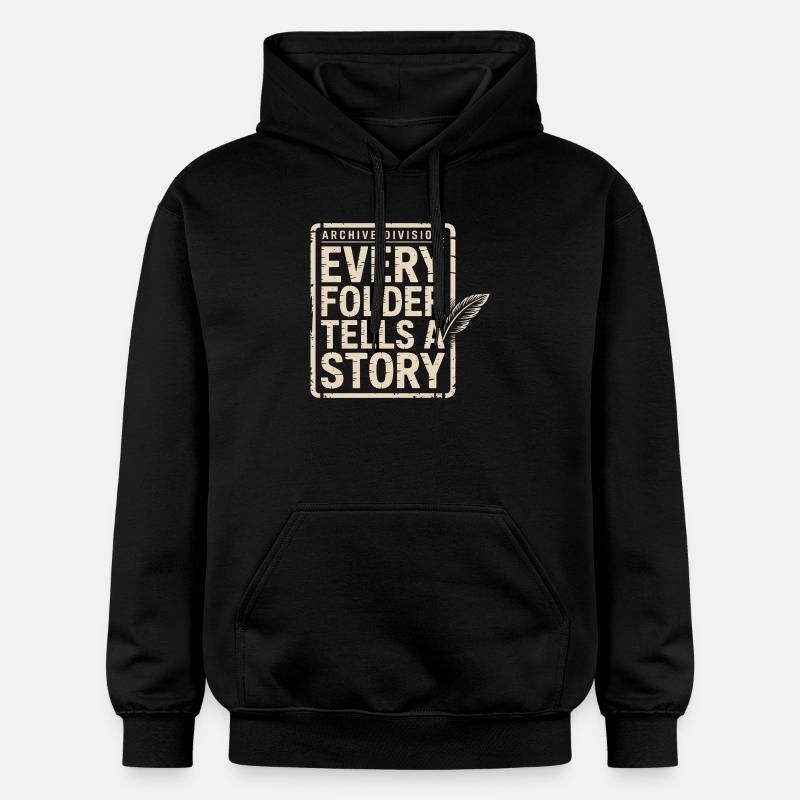 Chaque dossier raconte une histoire - Sweat à capuche Softstyle® Gildan Unisexe - noir