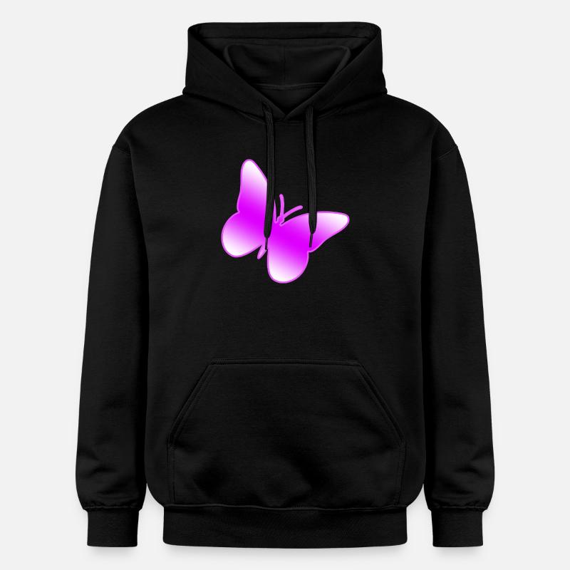 Papillon - Sweat à capuche Softstyle® Gildan Unisexe - noir