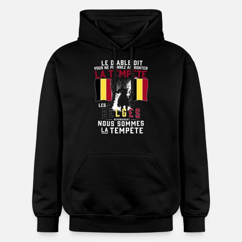 Tempête Belges - Sweat à capuche Softstyle® Gildan Unisexe - noir