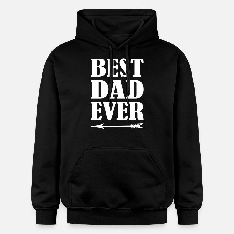 Best Dad Ever - Sweat à capuche Softstyle® Gildan Unisexe - noir