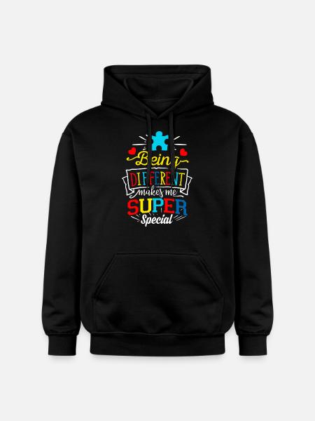 Autism Autist ADHD Autism Asperger Gift - Gildan Unisex Softstyle® Midweight Hoodie - black