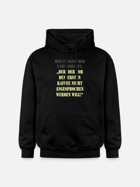 Spruch Indianer - Gildan Unisex Softstyle® Midweight Hoodie - Schwarz