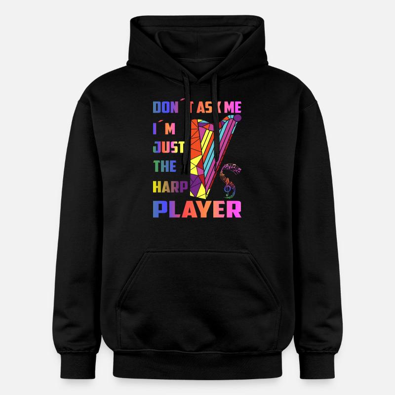 Joueurs de harpe - Sweat à capuche Softstyle® Gildan Unisexe - noir