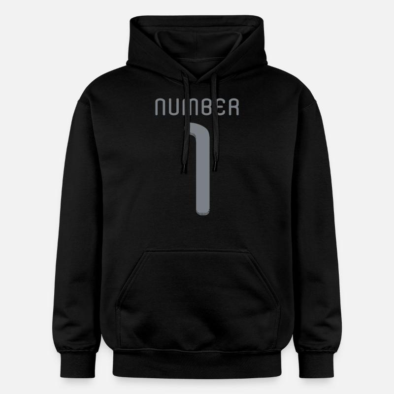 Numéro Un ☝ - Sweat à capuche Softstyle® Gildan Unisexe - noir