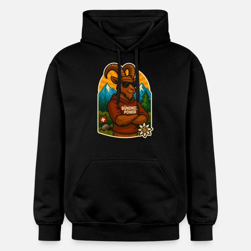 Puissance des Grisons - Sweat à capuche Softstyle® Gildan Unisexe - noir