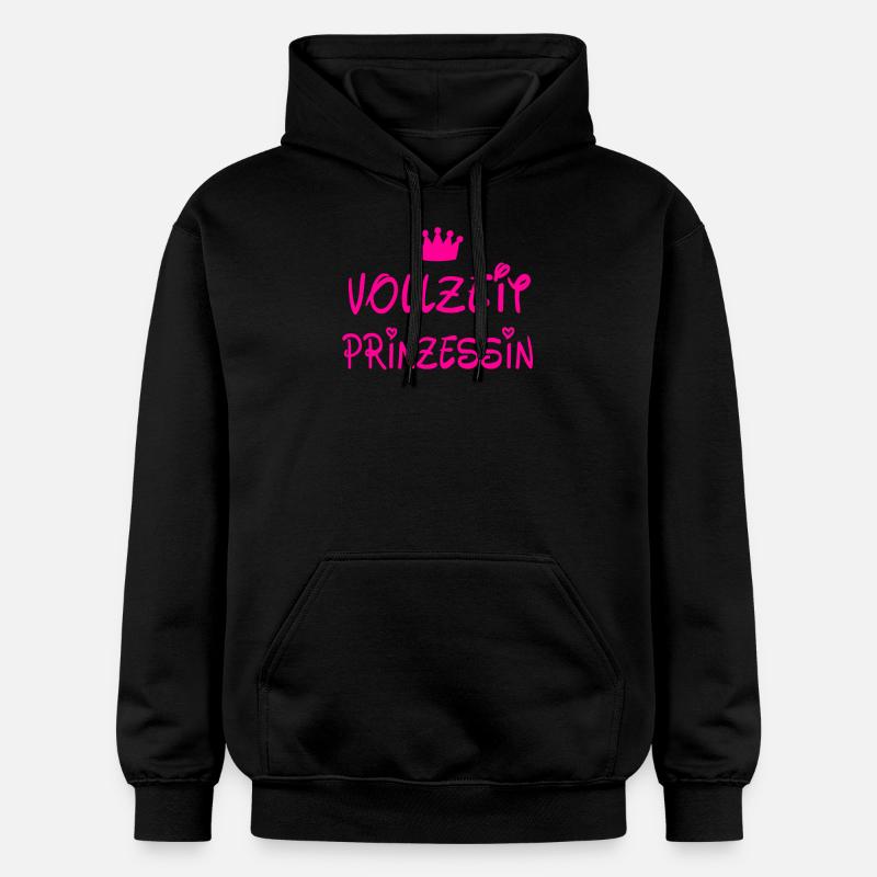 Vollzeit Prinzessin - Gildan Unisex Softstyle® Midweight Hoodie - Schwarz