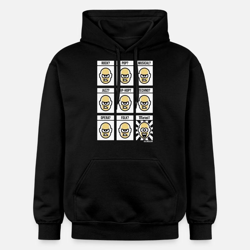 Rien ne vaut le heavy metal ! (Hardrock / NEG / 3C) - Sweat à capuche Softstyle® Gildan Unisexe - noir
