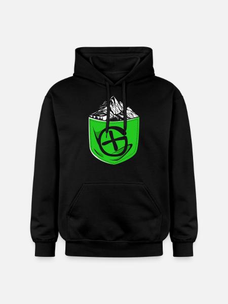 Geocaching Geocache Geocacher - Gildan Unisex Softstyle® Midweight Hoodie - black