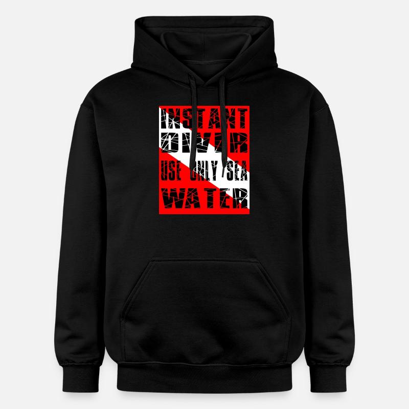 DIVER DE L’INSTANT - Sweat à capuche Softstyle® Gildan Unisexe - noir