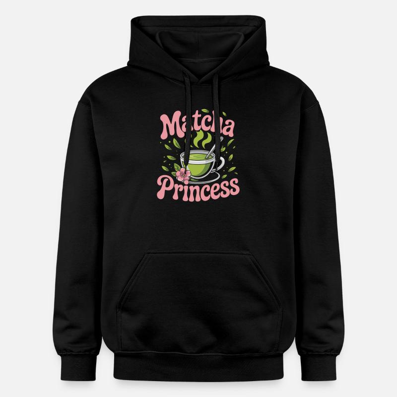 Princesse Matcha - Sweat à capuche Softstyle® Gildan Unisexe - noir