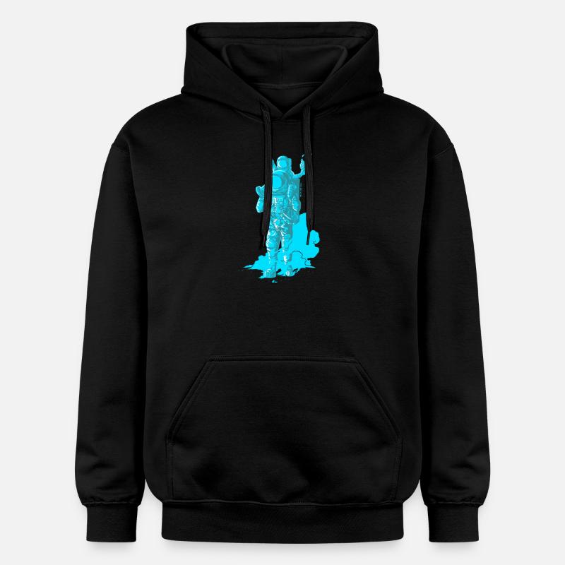 Onwards, Papa Space! - Sweat à capuche Softstyle® Gildan Unisexe - noir