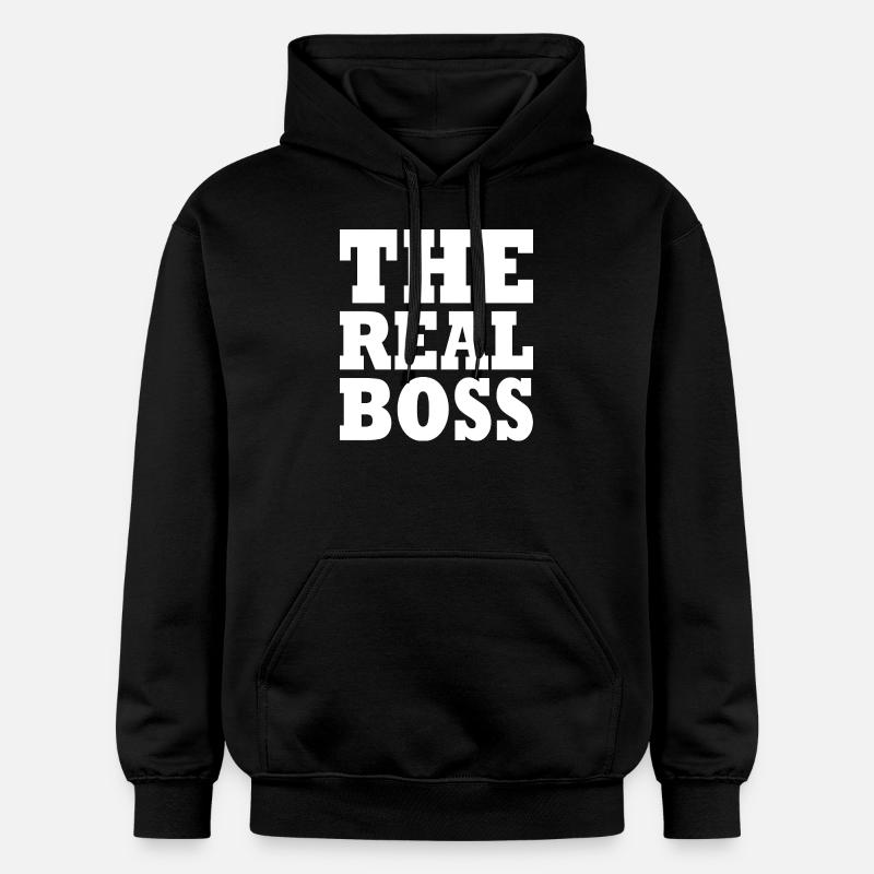 The real boss - Sweat à capuche Softstyle® Gildan Unisexe - noir
